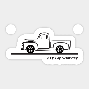 1952 Ford F 150 Black Sticker